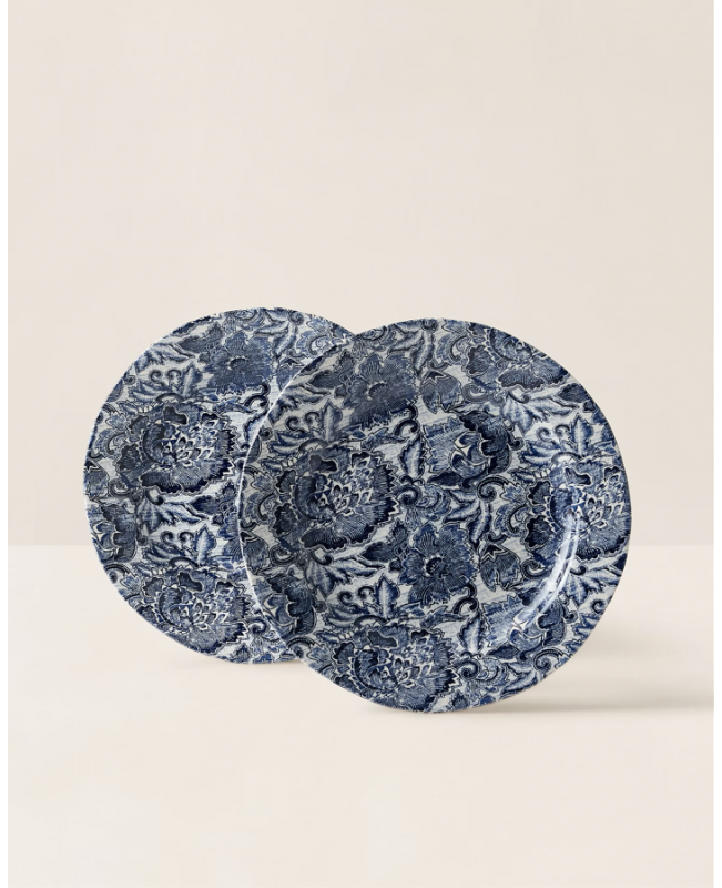 Ralph Lauren - Faded Peony Dinner Plates S/2