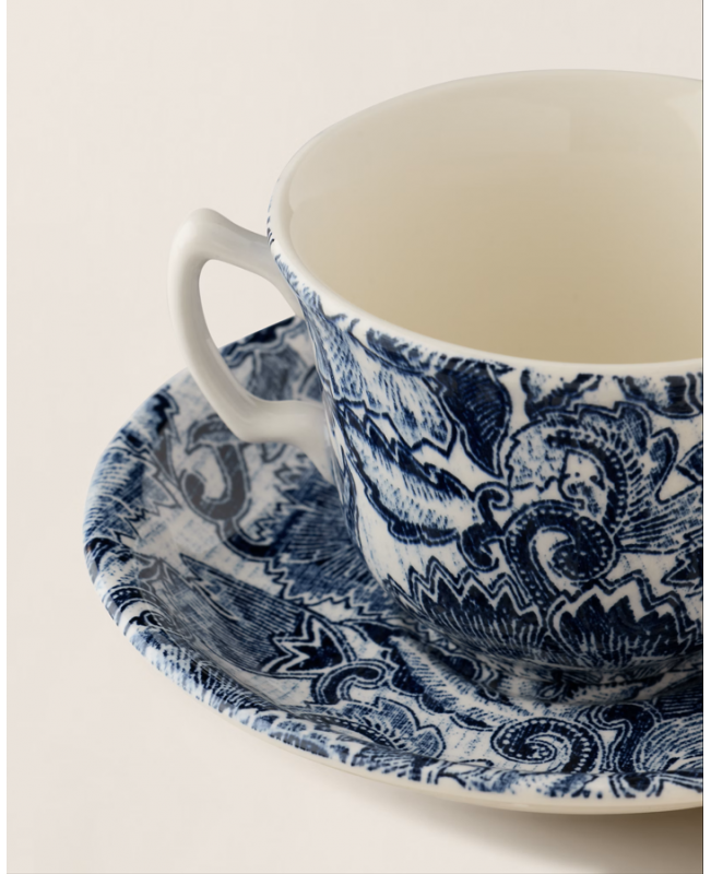 Ralph Lauren - Faded Peony  Teacup & Saucer S/2