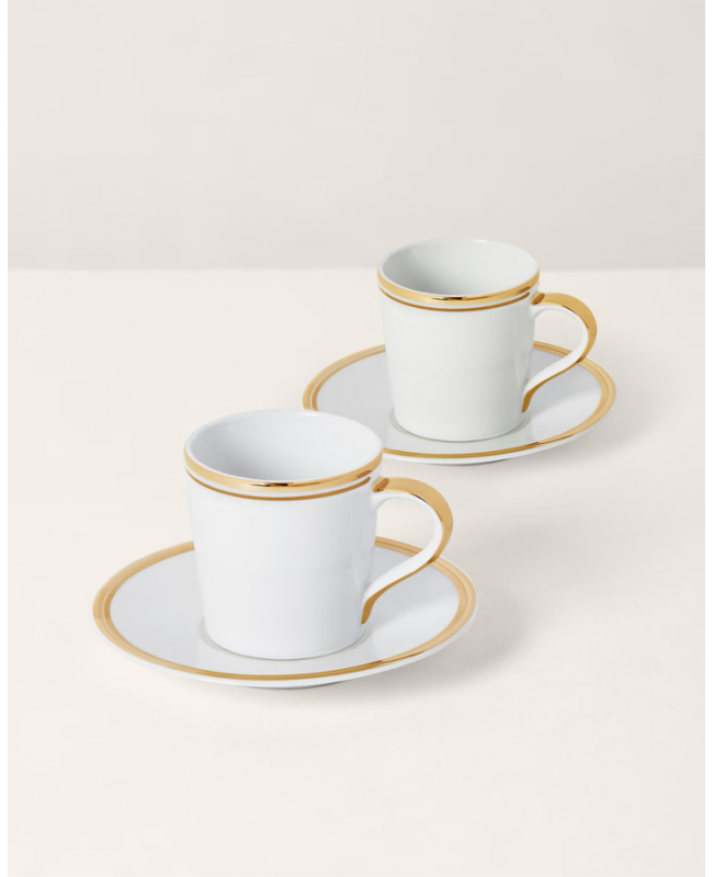 Ralph Lauren - Wilshire Gold Coffee Cup &Sauser S/2