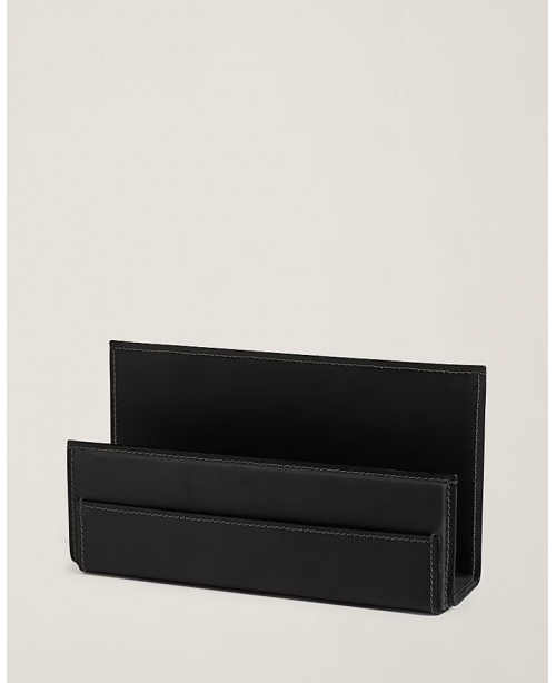Ralph Lauren - Brennan Black Leather Let...