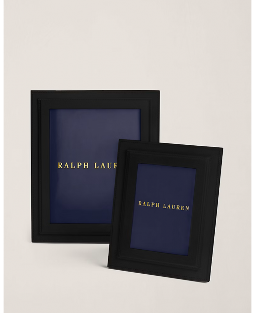 Ralph Lauren - Brennan Black Leather Fra...