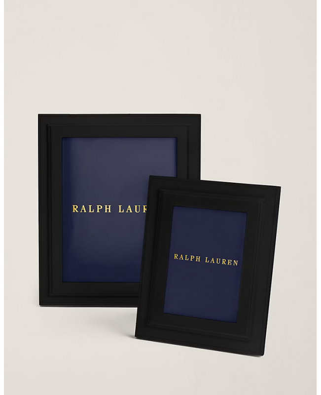 Ralph Lauren - Brennan Black Leather Frame 5*7
