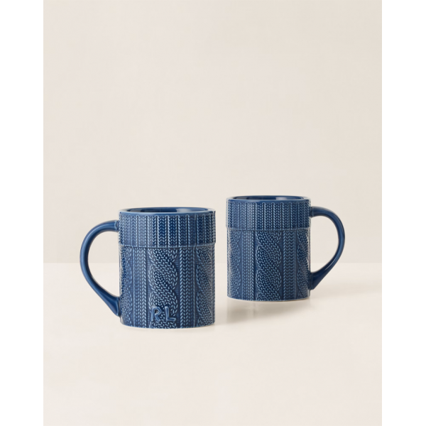 Ralph Lauren - Cable Knit Ceramic Mugs N...