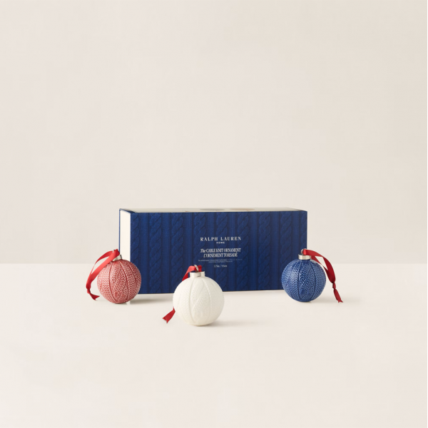 Ralph Lauren - Cable Knit Porcelain Orna...