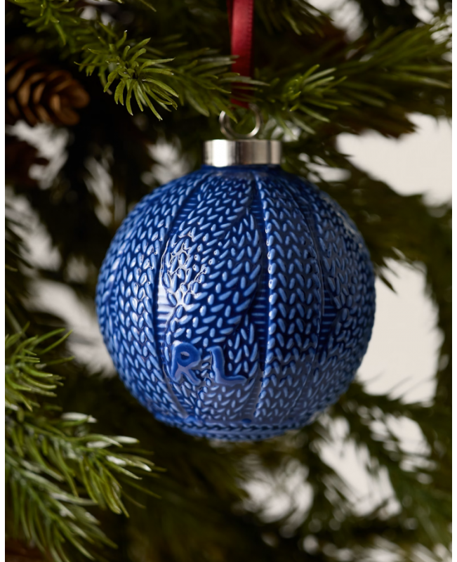 Ralph Lauren - Cable Knit Porcelain Ornaments Set of 3