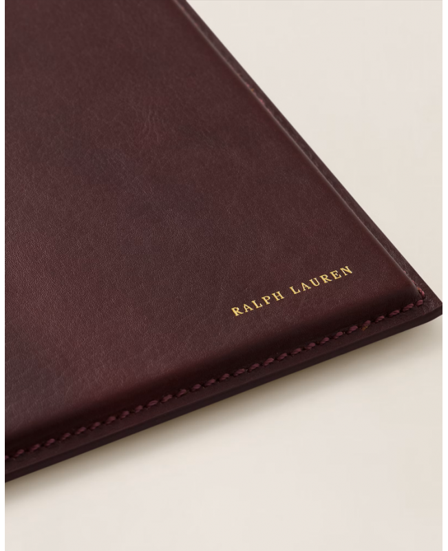 Ralph Lauren - Brennan Burgundy Leather Small Blotter