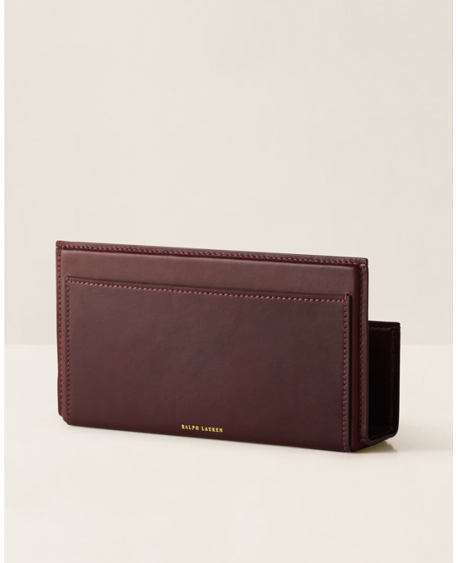 Ralph Lauren - Brennan Burgundy Leather Letter Rack Ralph Lauren - Brennan Burgundy Leather Letter Rack