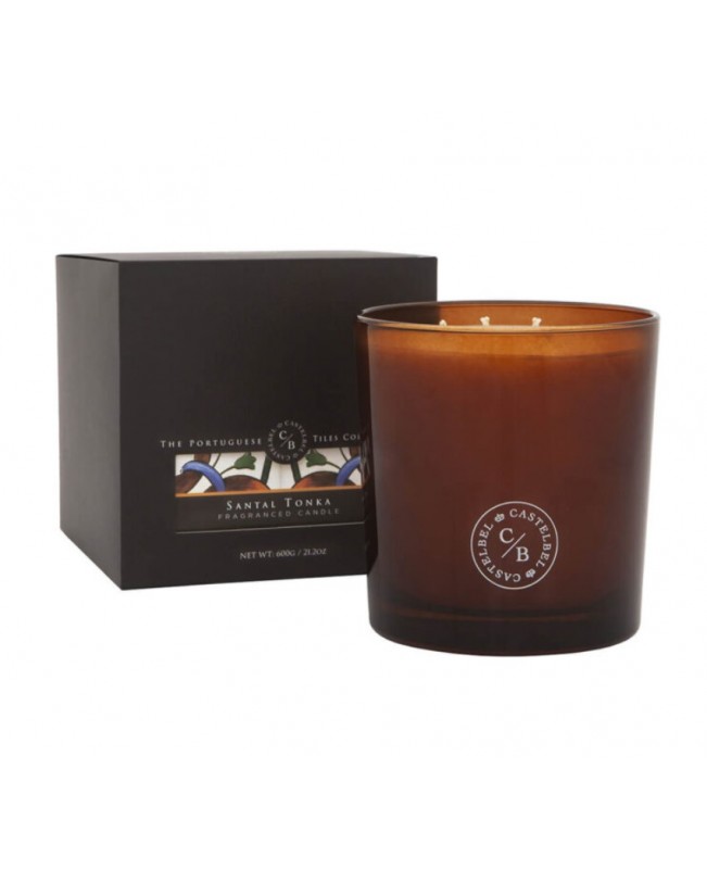Castelbel - Santal & Tonka Aromatic 3 Wick Candle 600g