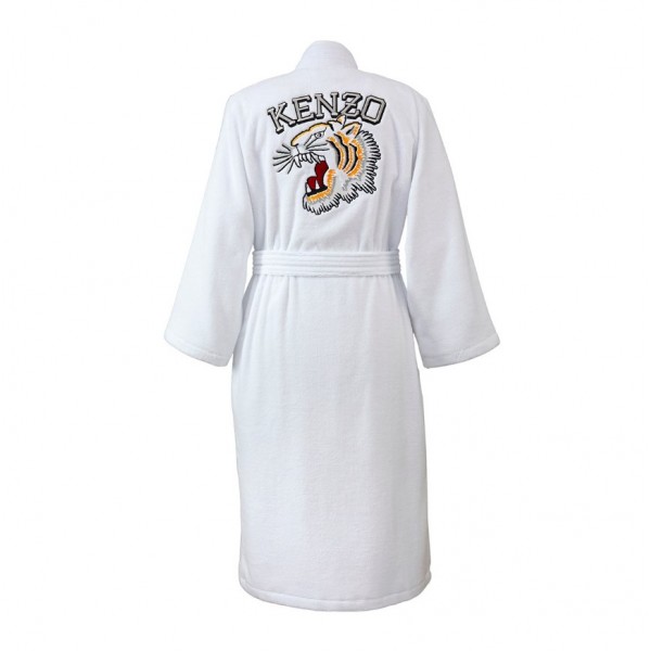 Kenzo - KVtiger Bath Robe - White - Larg...