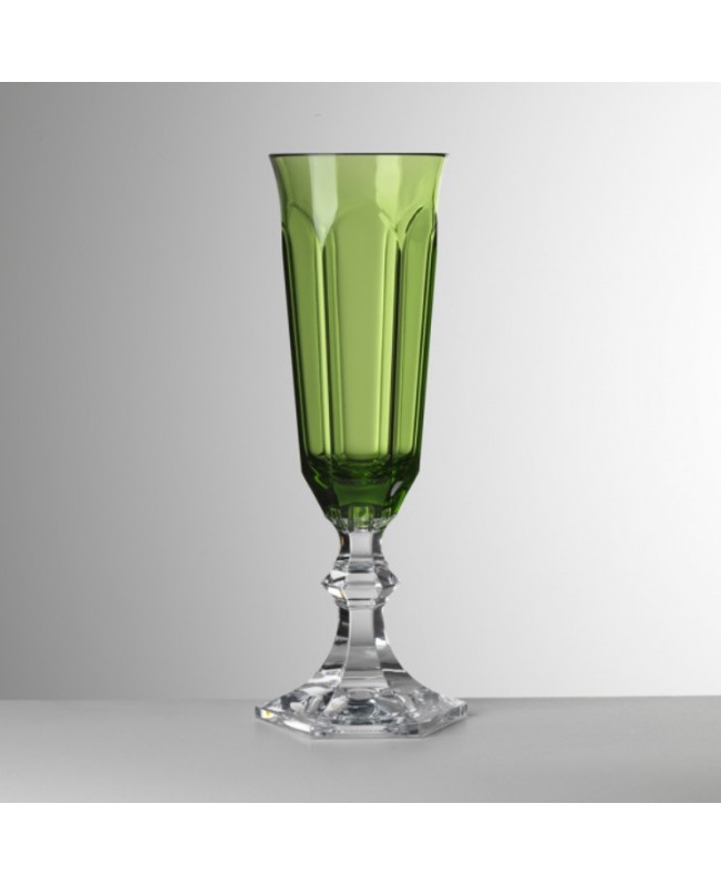 Mario Luca Giusti - Dolce Vita Flute Green Set of 6