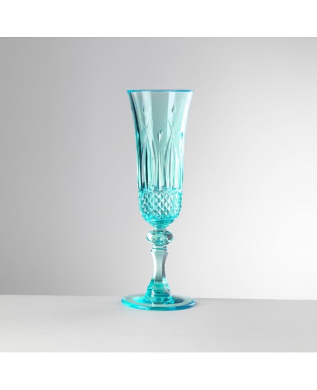 Mario Luca Giusti - Italia Flute Turquoise Set of 6