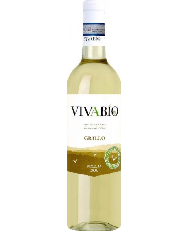 6 btls Grillo Sicilia DOC VivaBio Organic Colomba Bianca 75 cl - Sicilia