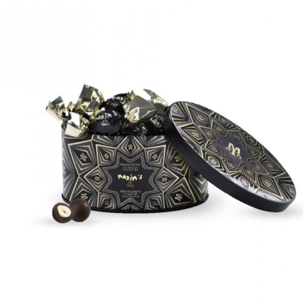 Maxim's de Paris Mini oval tin hazelnuts...