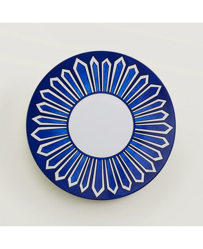Hermes - Bleu D'Ailleurs Dinner Plate S/2