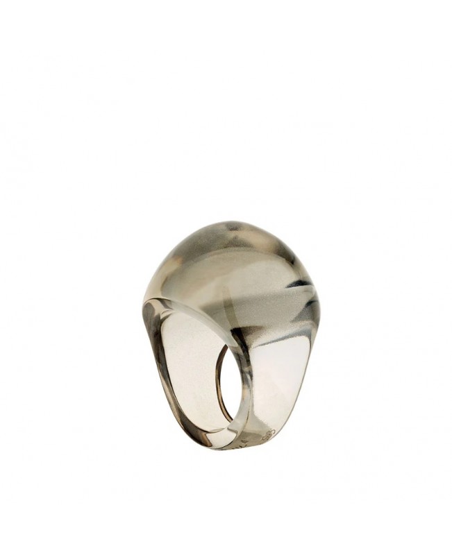 Lalique Jewelry - Cabochon Ring Bronze Crystal