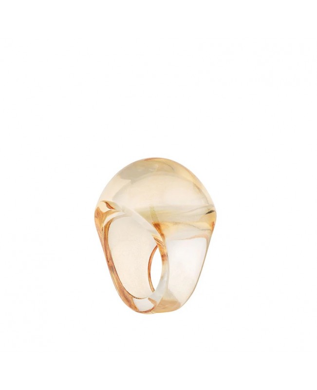 Lalique Jewelry - Cabochon Ring Gold Lustre
