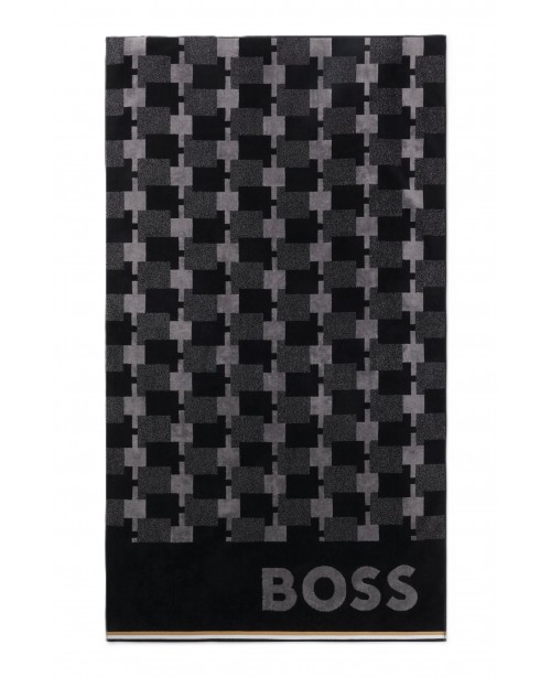 Boss - Cubo Beach Towel - Black