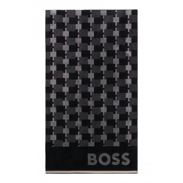 Boss - Cubo Beach Towel - Black