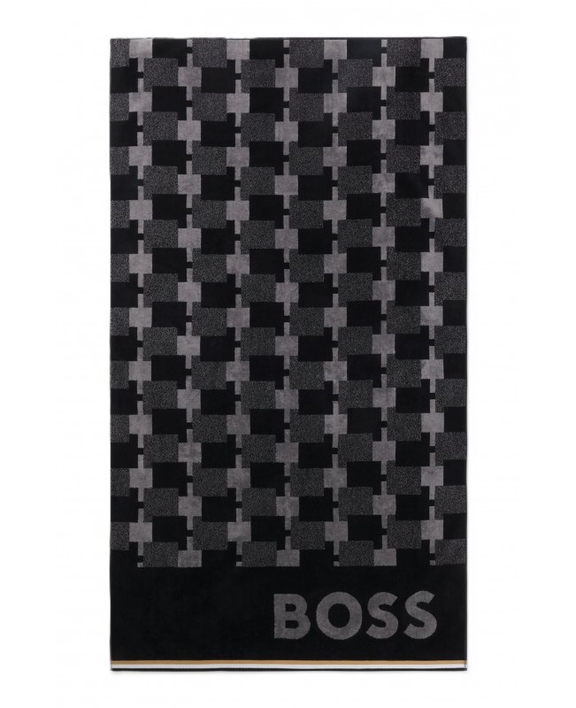 Boss - Cubo Beach Towel - Black