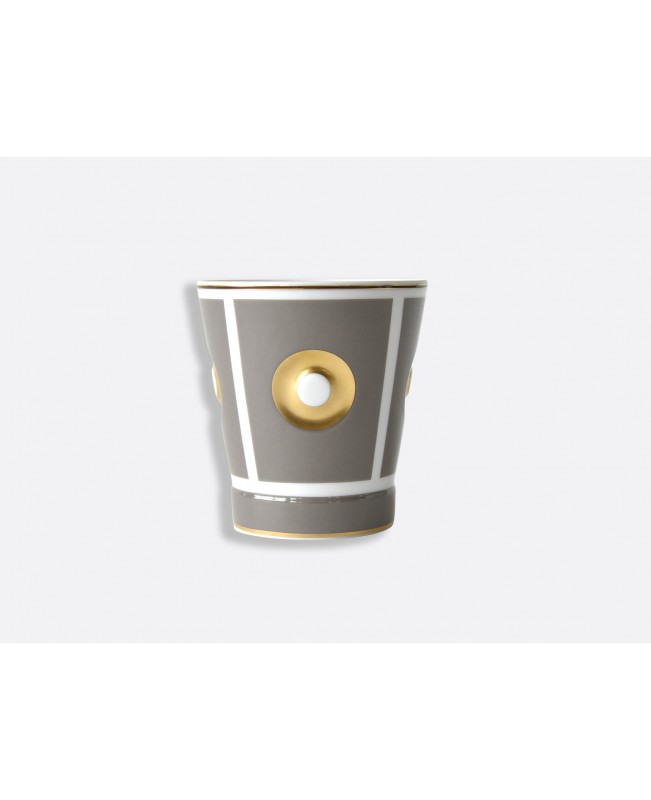 Bernardaud - Eolie - Taupe Goblet with Gold