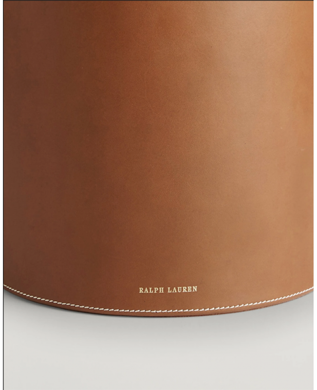 Ralph Lauren - Brennan Saddle Leather Waste Bin Ralph Lauren - Brennan Saddle Leather Waste Bin
