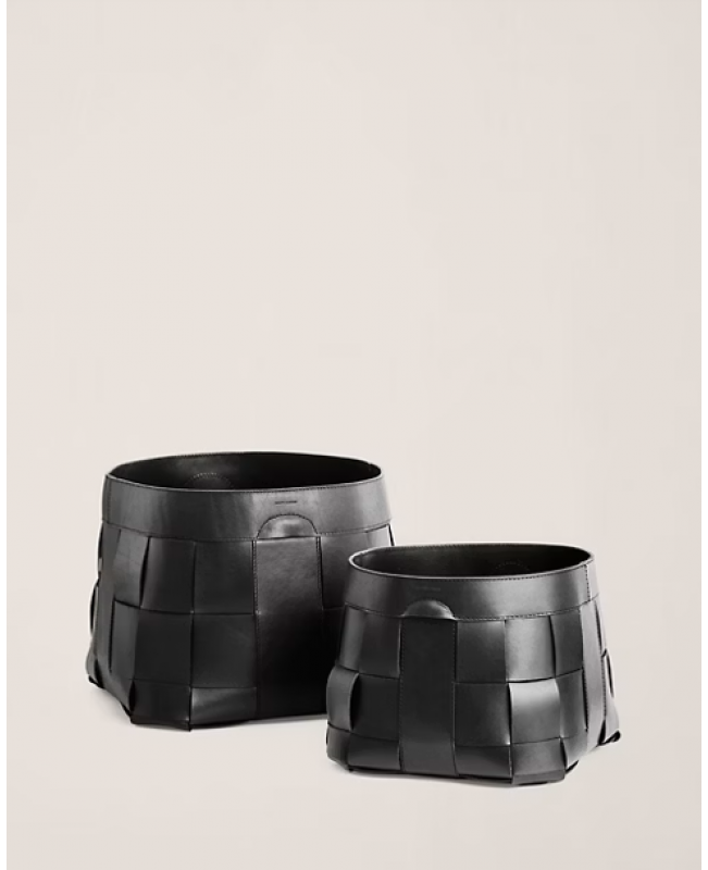 Ralph Lauren - Hailey Black Leather Basket