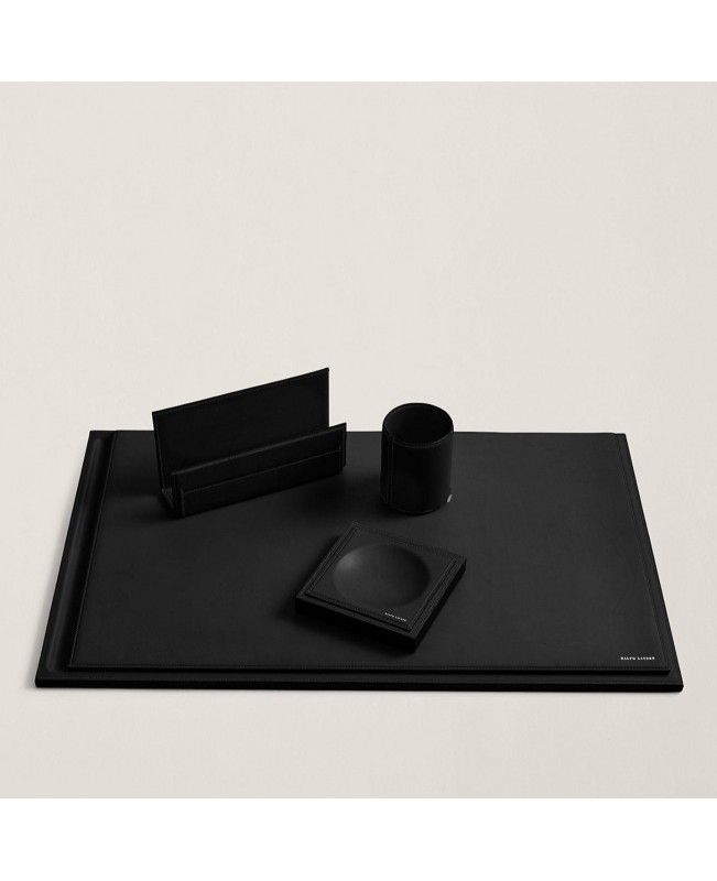 Ralph Lauren - Brennan Black Leather Small Blotter