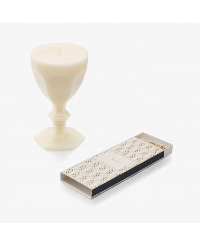 Baccarat - Harcourt Wax Glass Candle - Ivory  Baccarat - Harcourt Wax Glass Candle - Ivory