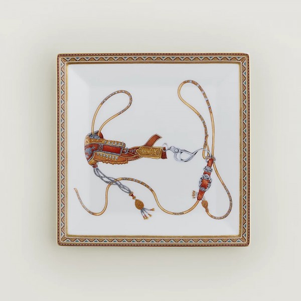 Hermes - Cheval d'Orient Square Plate N....