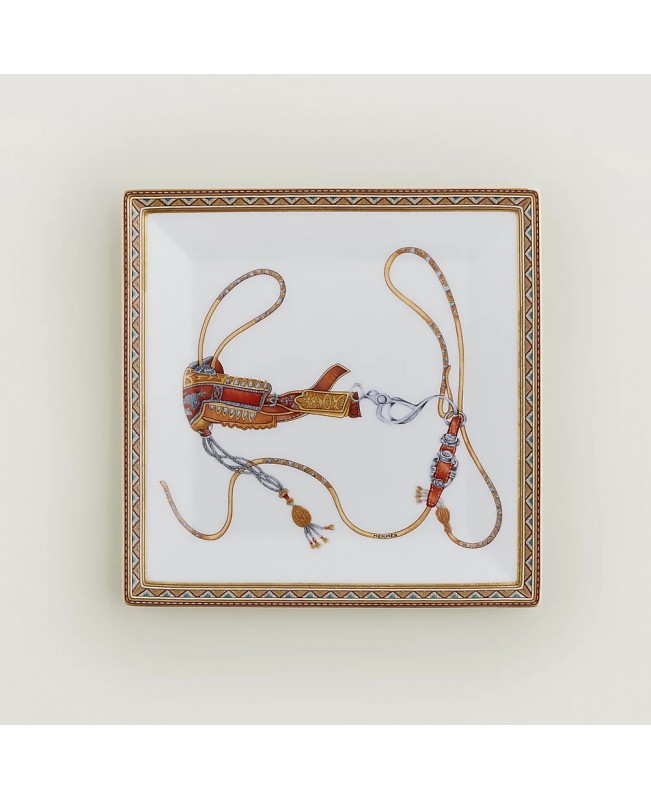 Hermes - Cheval d'Orient Square Plate N.3
