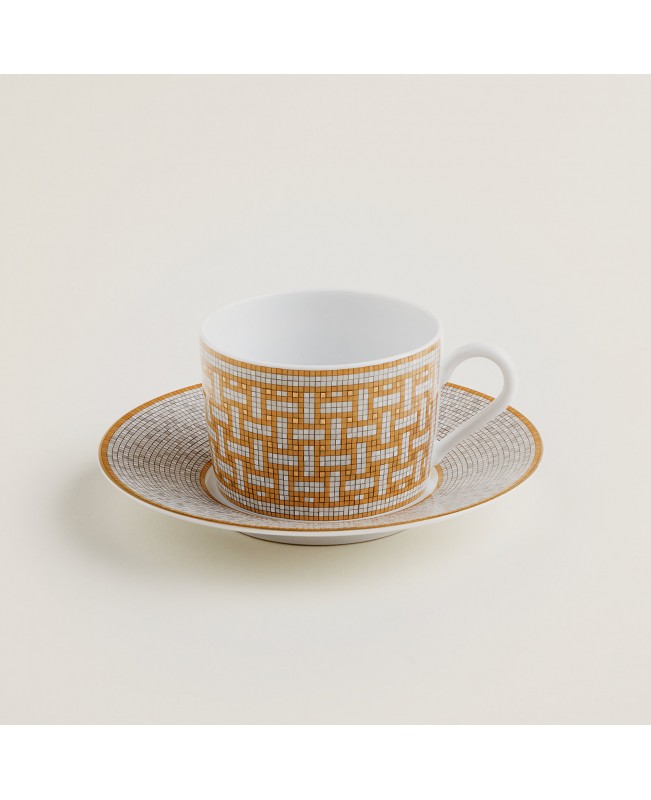 Hermes - Mosaique Au24 Tea Cup & Saucer S/2