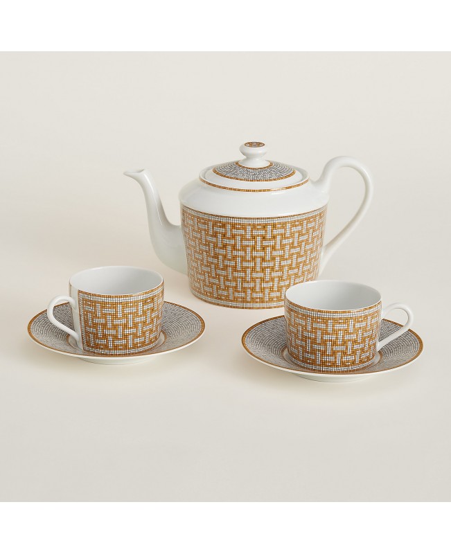 Hermes - Mosaique Au24 Tea Cup & Saucer S/2
