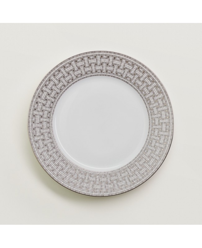 Hermes - Mosaique Au24 Platine Dinner Plate S/2