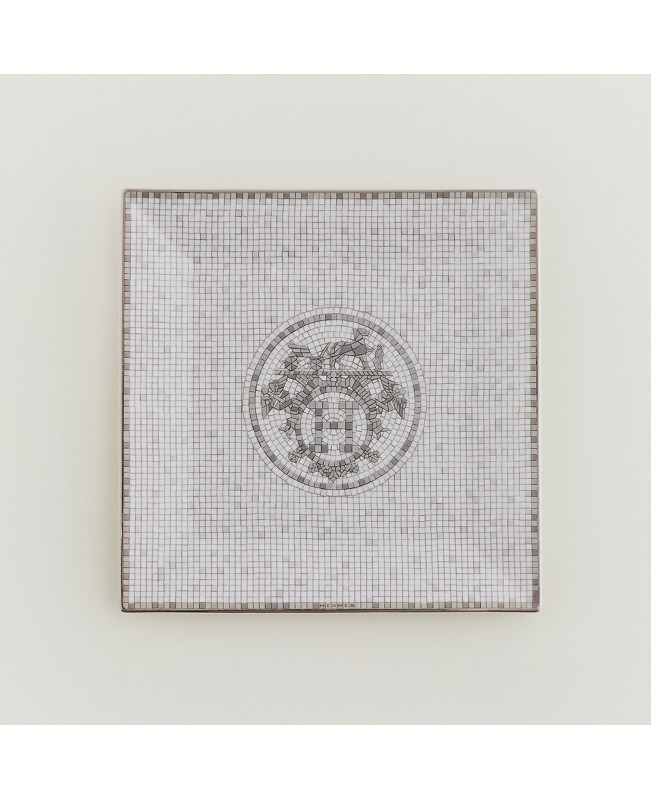 Hermes - Mosaique Au24 Platine Square Plate N3