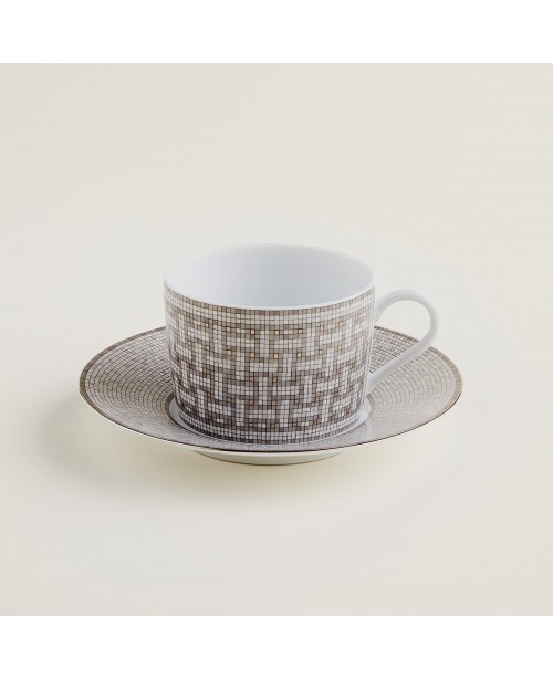 Hermes - Mosaique Au 24Platine Tea Cup &...