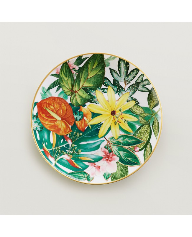 Hermes - Passifolia Dessert Plate "Passiflora" S/2