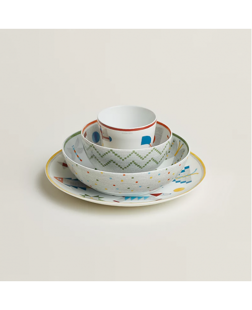 Hermes - Animaux Nattes set of 4 pieces