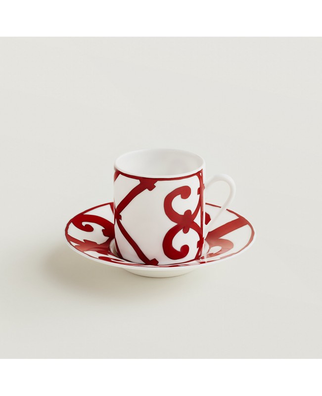 Hermes - Balcon du Guadalquivir Coffee Cup & Saucer S/2