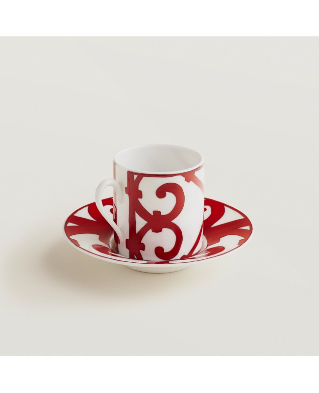 Hermes - Balcon du Guadalquivir Coffee Cup & Saucer S/2