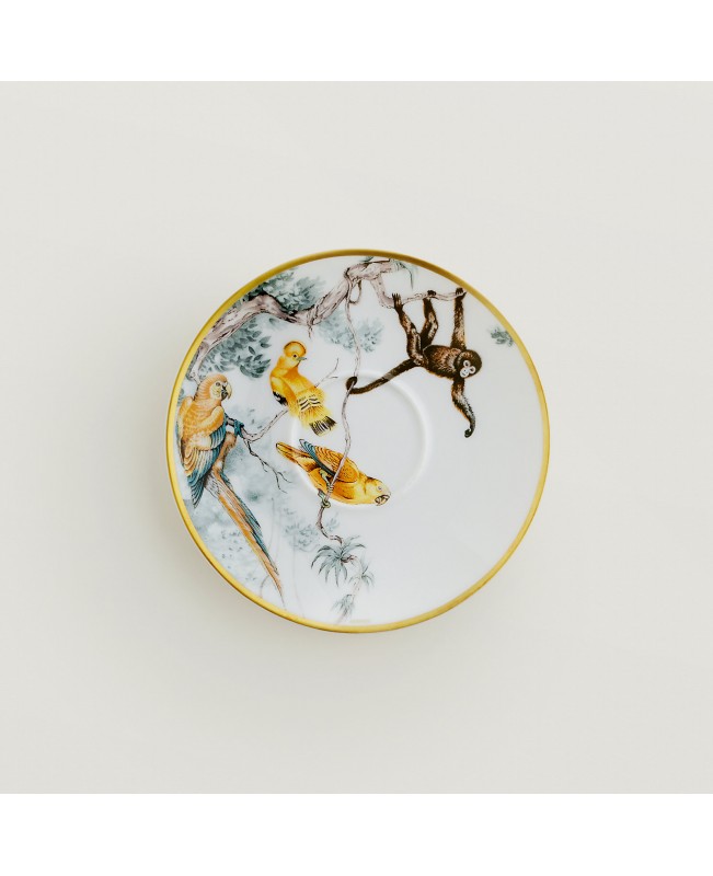 Hermes - Carnets d'Equateur Tea Cup & Saucer S/2