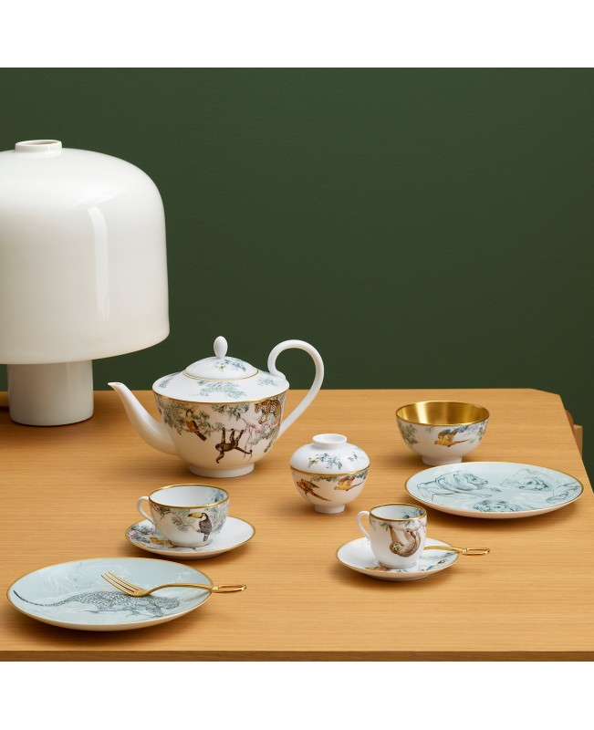 Hermes - Carnets d'Equateur Coffee Cup & Saucer S/2