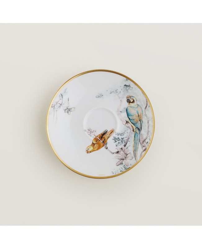 Hermes - Carnets d'Equateur Coffee Cup & Saucer S/2