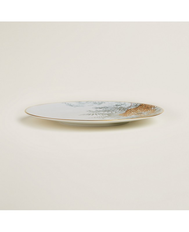 Hermes - Carnets d'Equateur Dinner Plate 'Jaguar' S/2