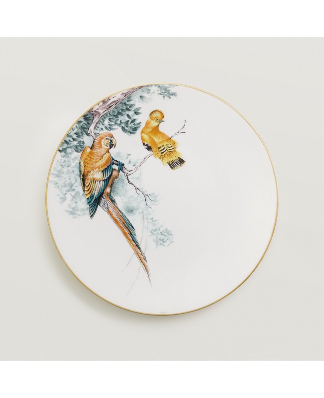 Hermes - Carnets d'Equateur Dinner Plate "Birds" S/2