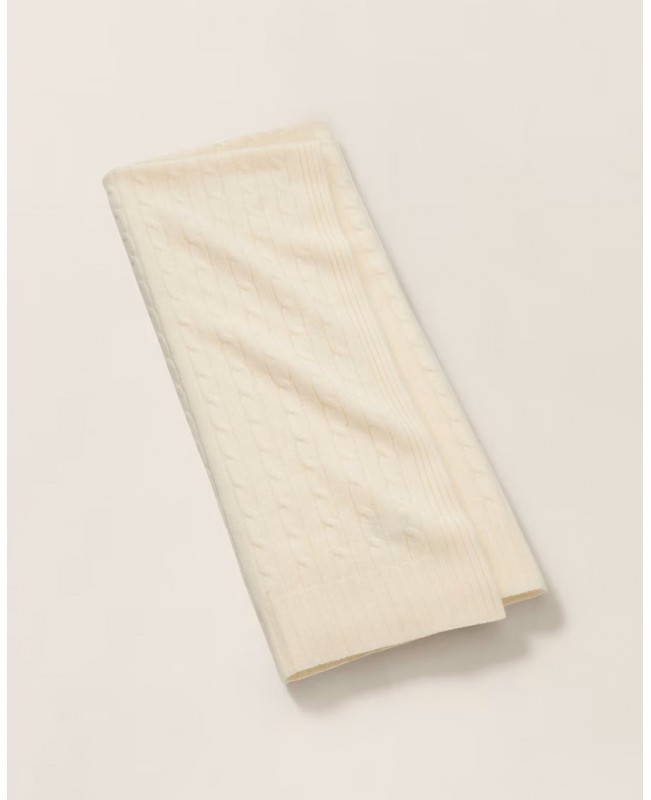 Ralph Lauren - Cashmere Cream Throw Blanket