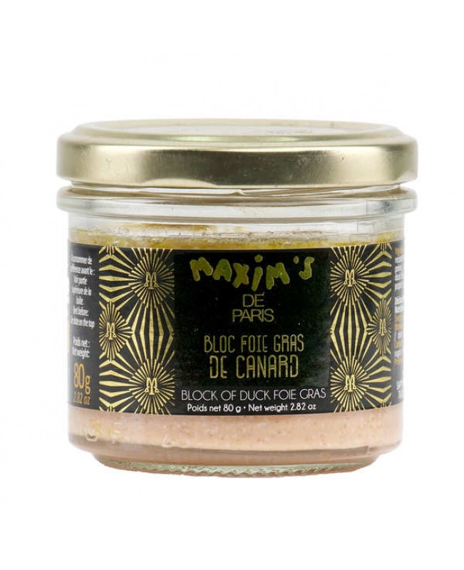 MAXIM'S DE PARIS - BLOCK OF DUCK FOIE GRAS 80GR