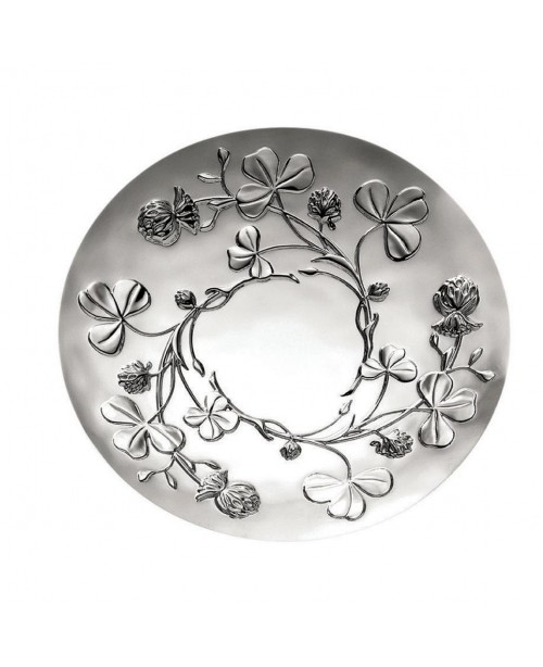 MUSEUM Silver Trinket Tray with Clover -...