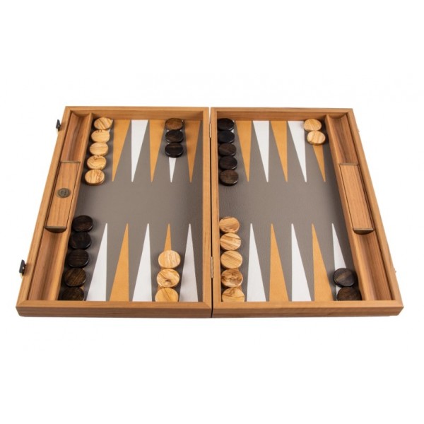 Manopoulos - Backgammon - Grey Beige Ost...