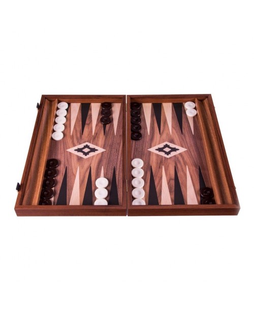 Walnut Replica Wood Backgammon - Manopou...