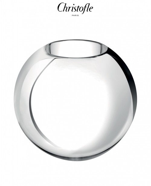 UNI Silver Lacquered Glass Vase Small(Ch...